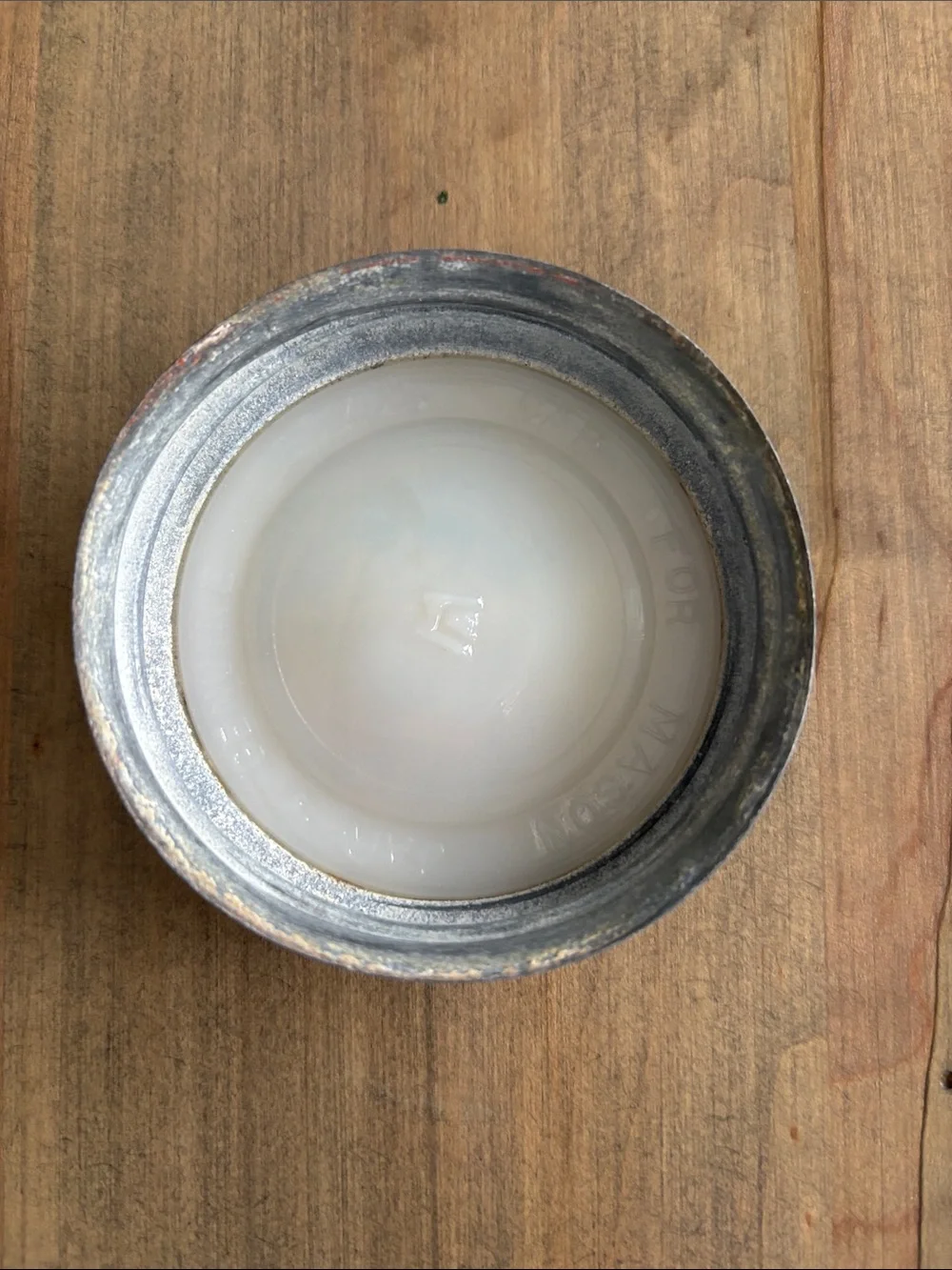 Strong Shoulder Mason Jar - Aqua Glass